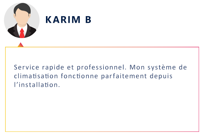 Clients donnant leur avis sur les services de Renov-Air en plomberie, chauffage et climatisation
